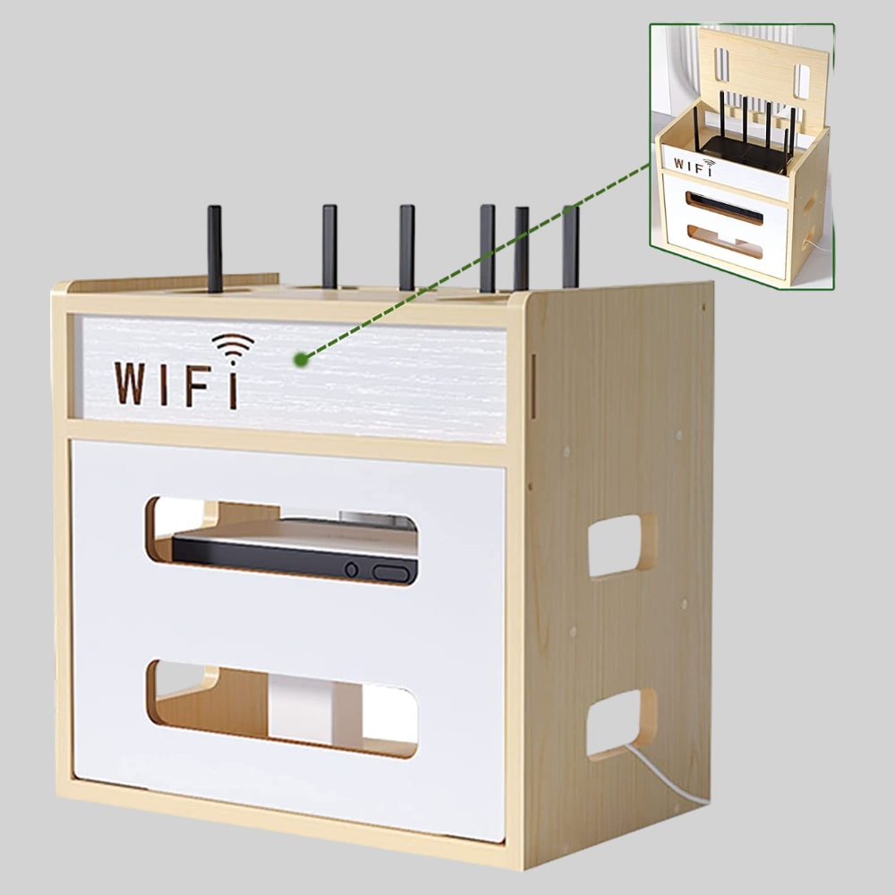Wooden Cable Management Box